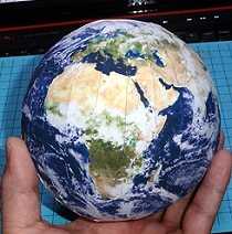 Papiermodell Planet Erde