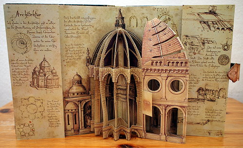 Pop-up aus dem Buch "Leonardo da Vinci - Erfindungen eines Genies"