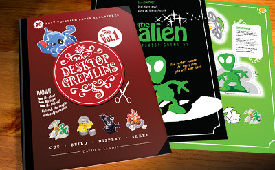 Das geplante Desktop-Gremlins-Buch in der Vorschau bei Kickstarter.com
